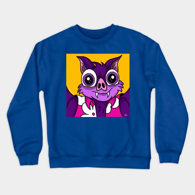 Vampire Bat Crewneck Sweatshirt by PrettyGoodPosters